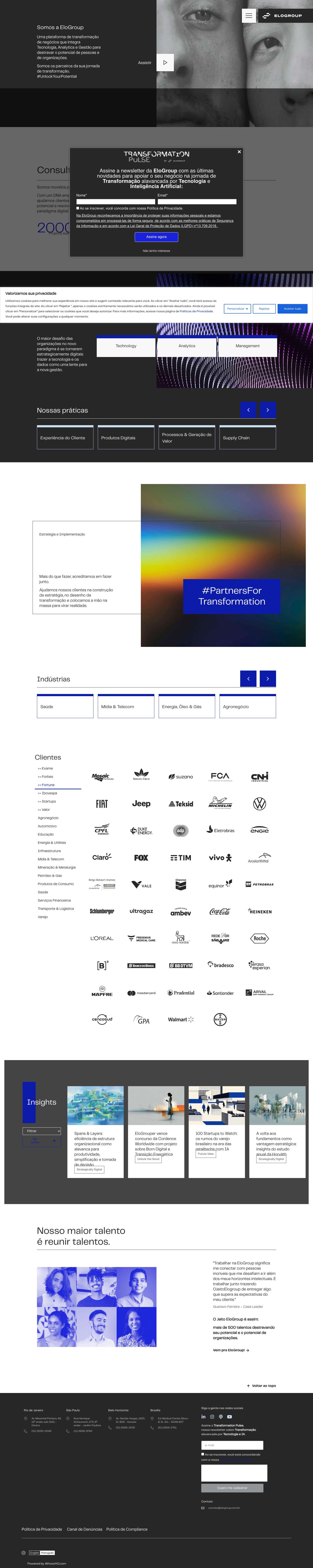 EloGroup: Consulting for today´s world - Full Screenshot