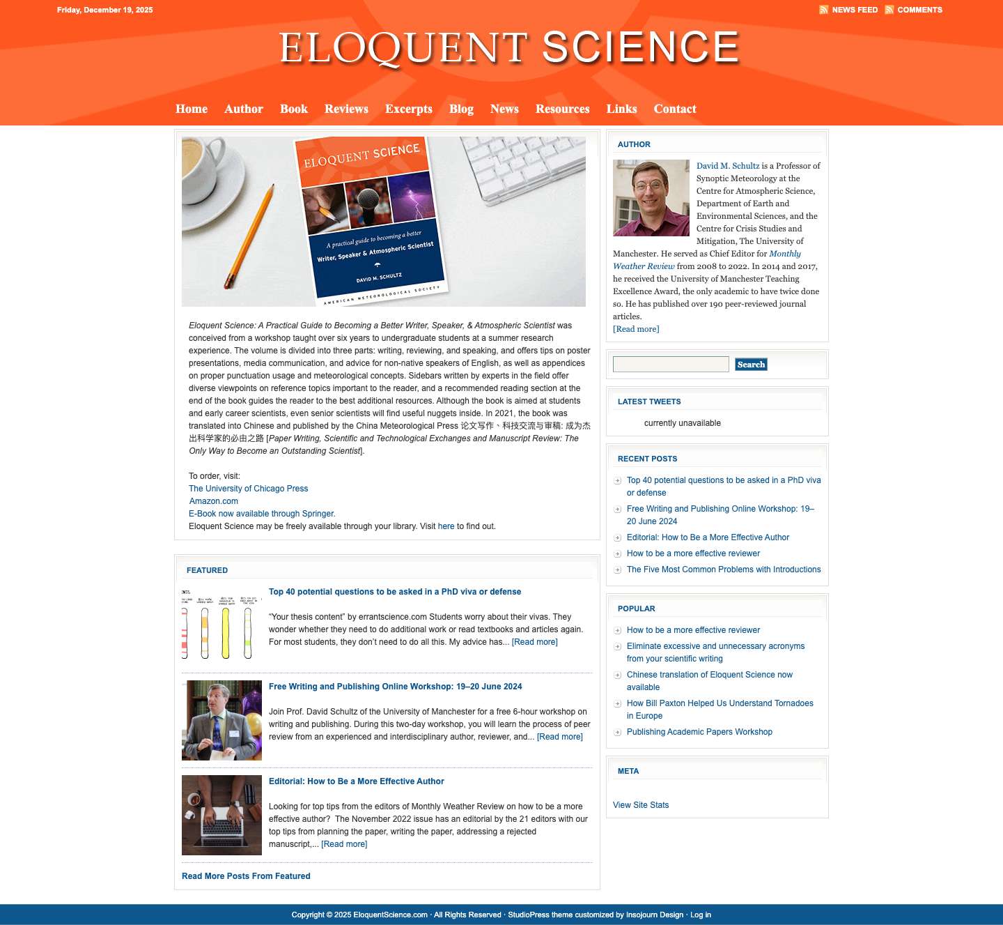 eloquentscience.com - Full Screenshot