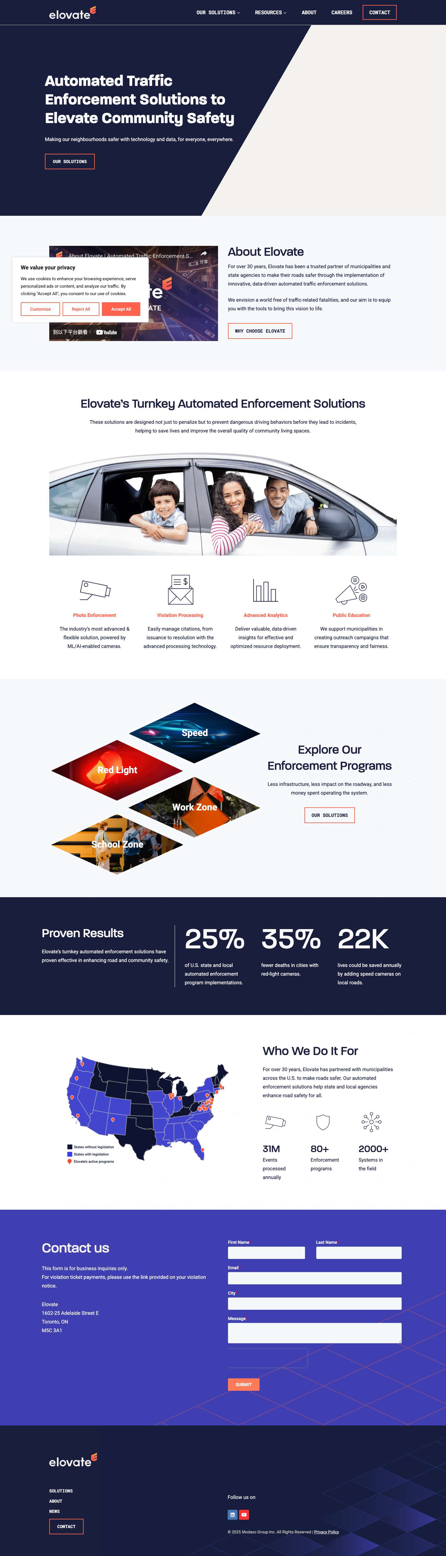 Elovate | Automated Traffic Enforcement for Safer CommunitiesExpandExpandToggle MenuLinkedinYouTubeExpandExpand - Full Screenshot