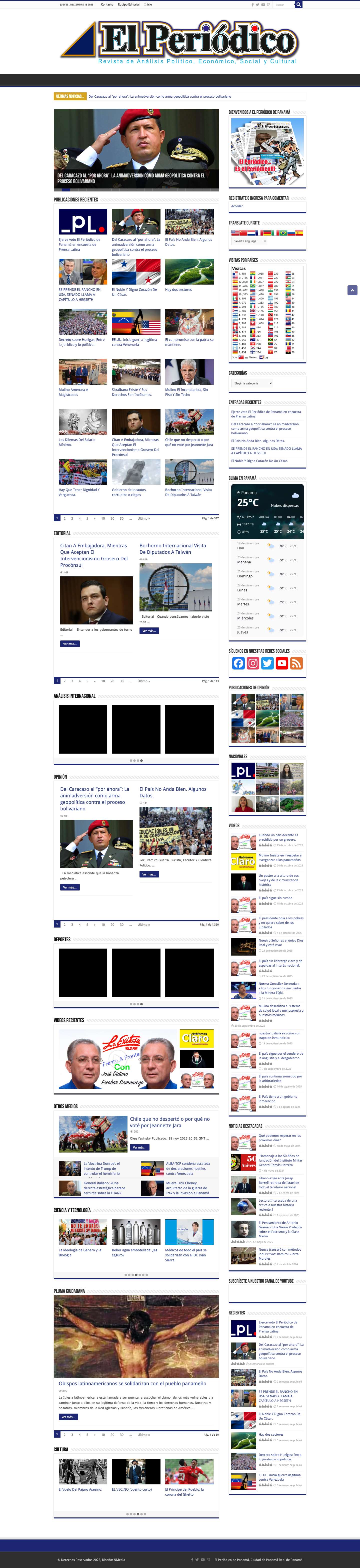 Inicio | El Periódico de Panamá - Full Screenshot