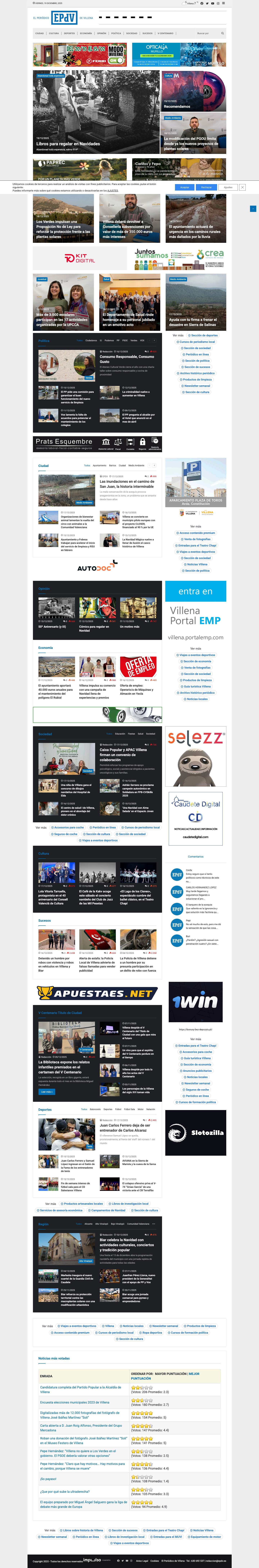 El Periódico de Villena - Full Screenshot