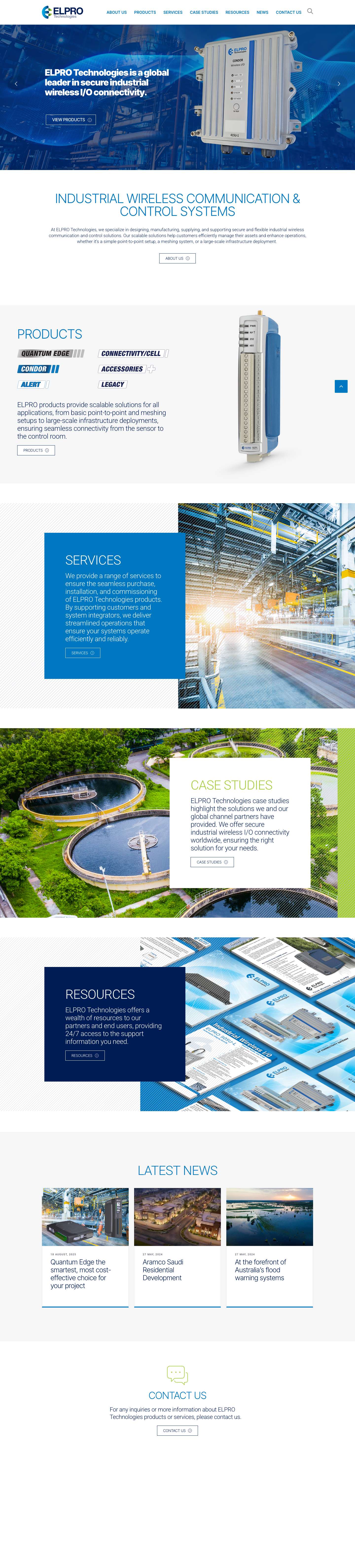 Industrial Wireless Communication & Control Systems - Full Screenshot