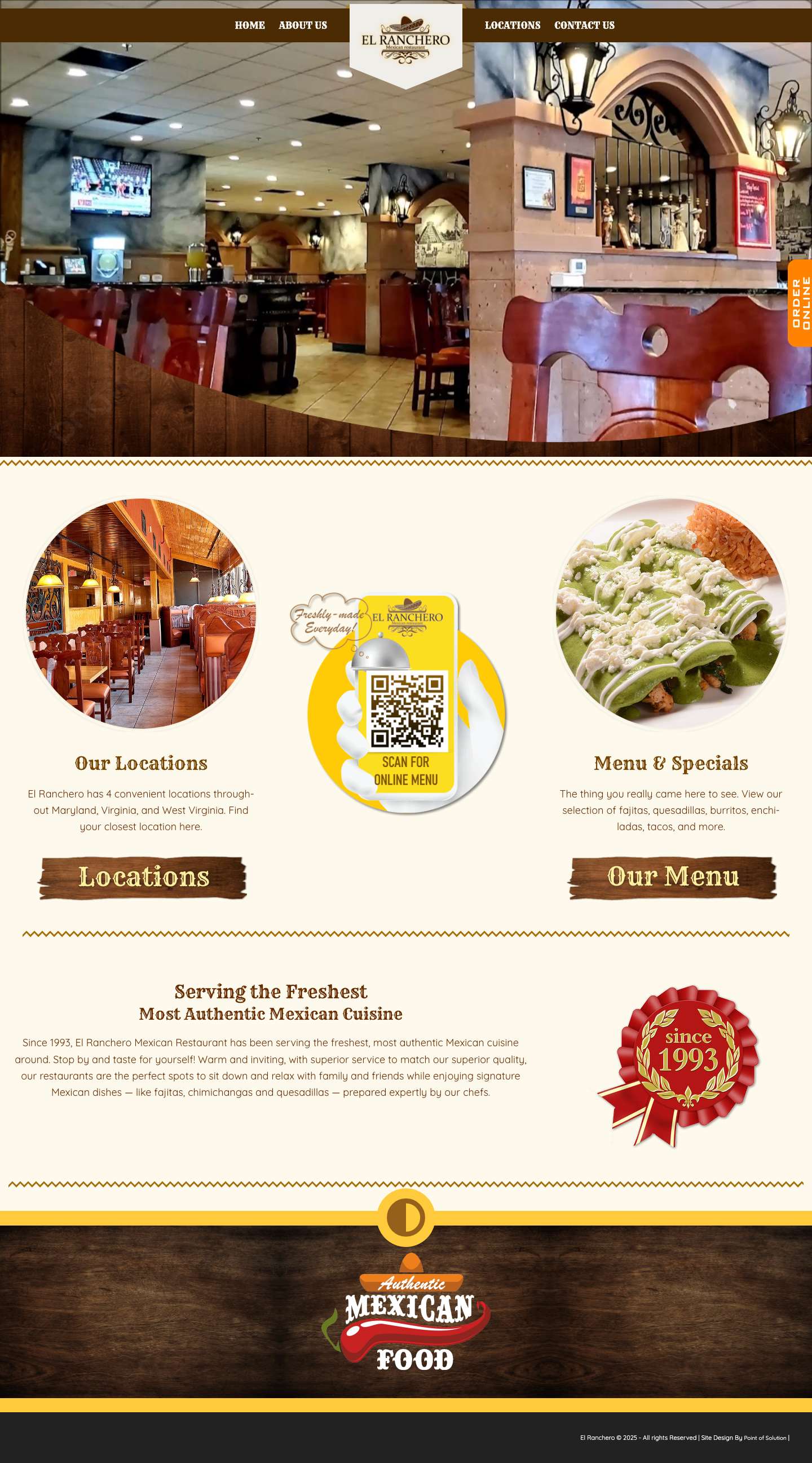 El Ranchero Mexican Restaurant - Mexican Cuisine - Full Screenshot