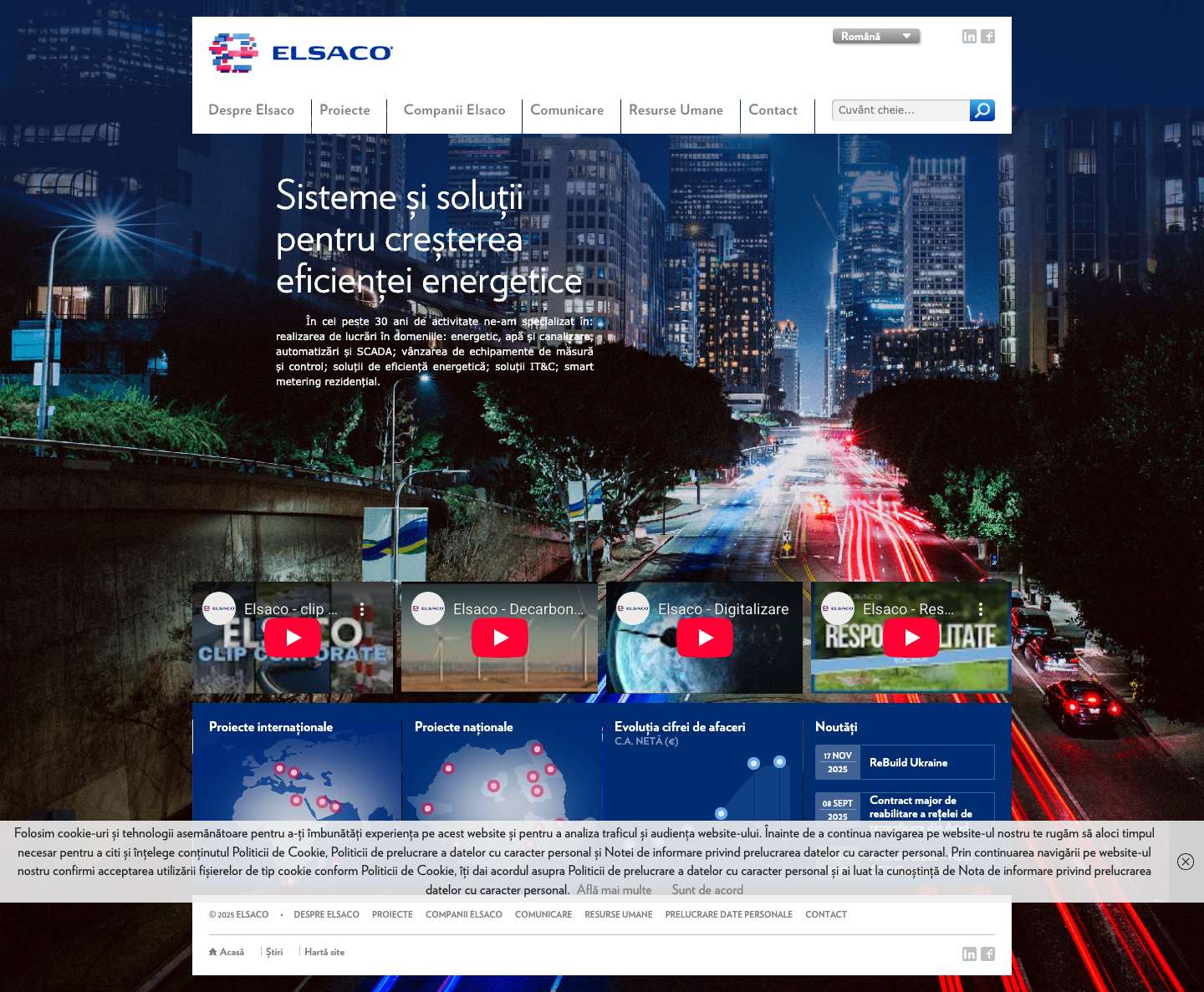 Elsaco | Pagina oficiala a Grupului de firme ELSACO - Full Screenshot