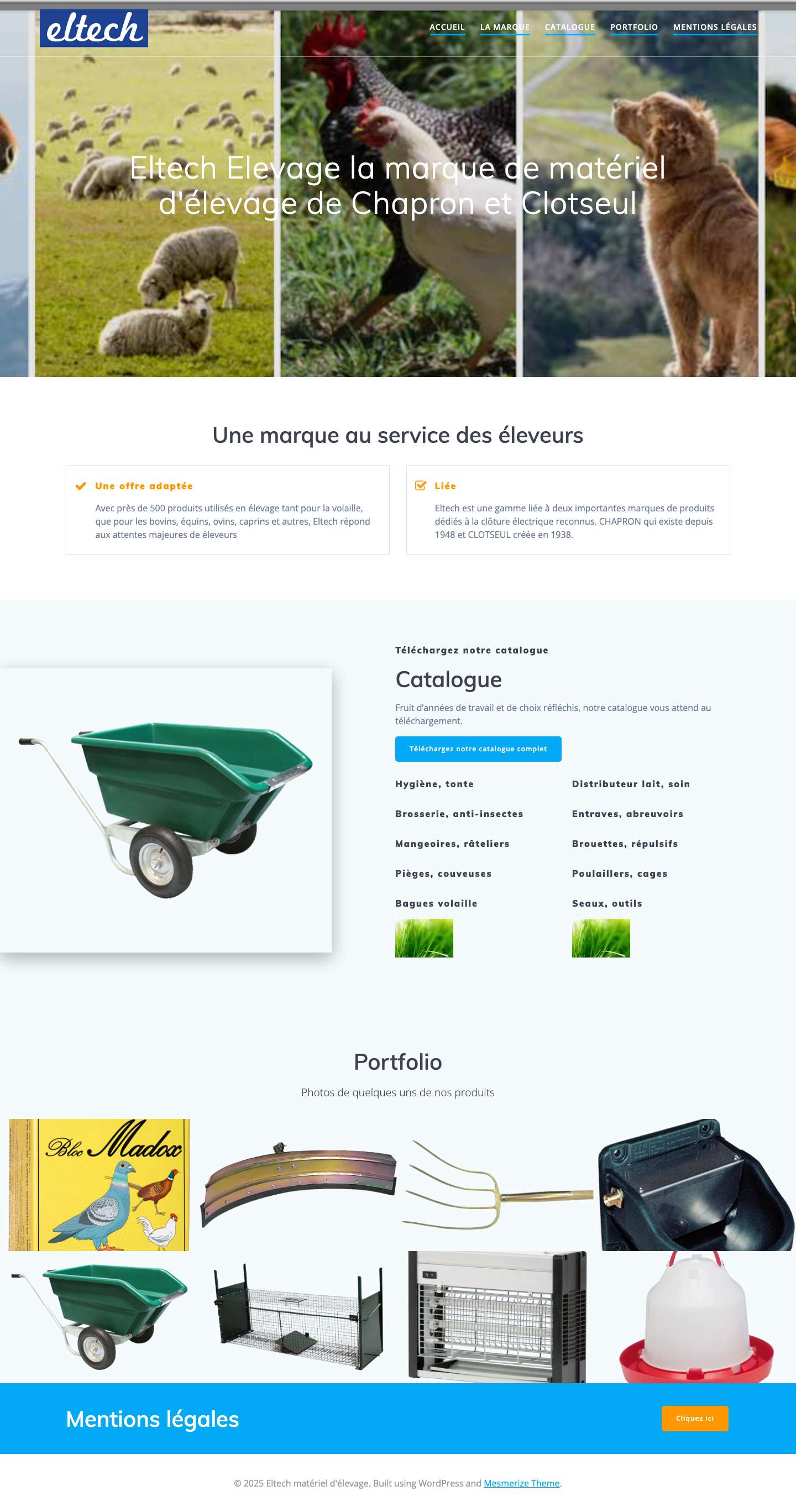 Eltech matériel d'élevage – Eltech : matériel d'élevage - Full Screenshot