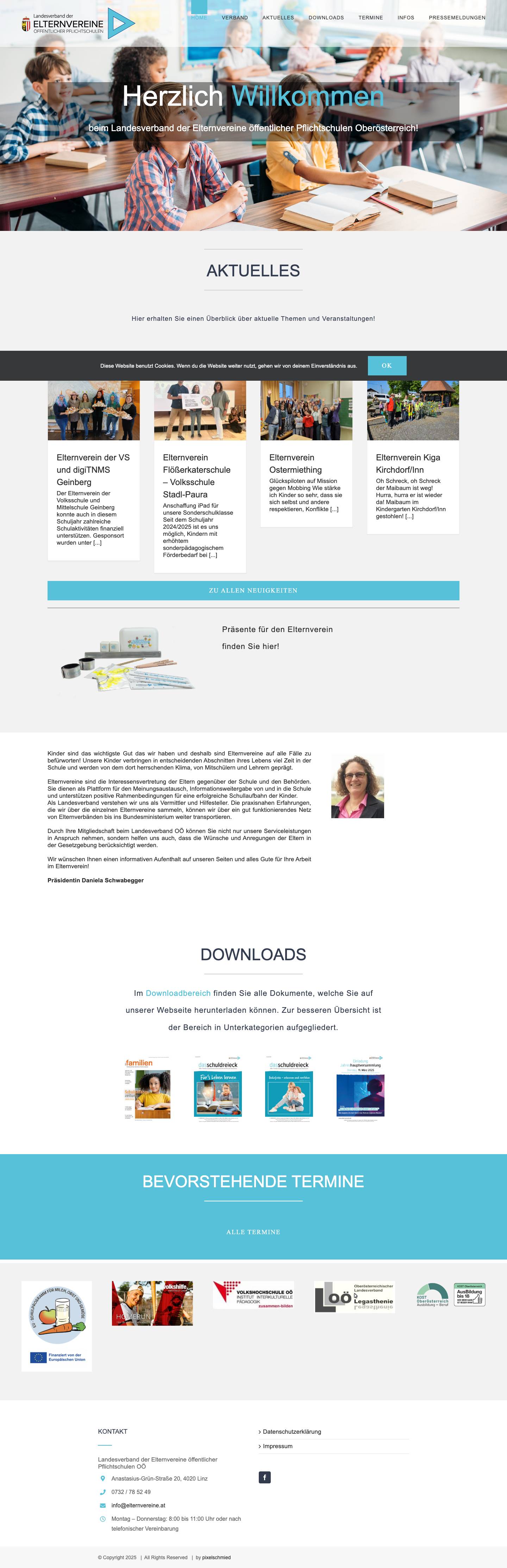LV der Elternvereine öffentlicher Pflichtschulen OÖ - Full Screenshot