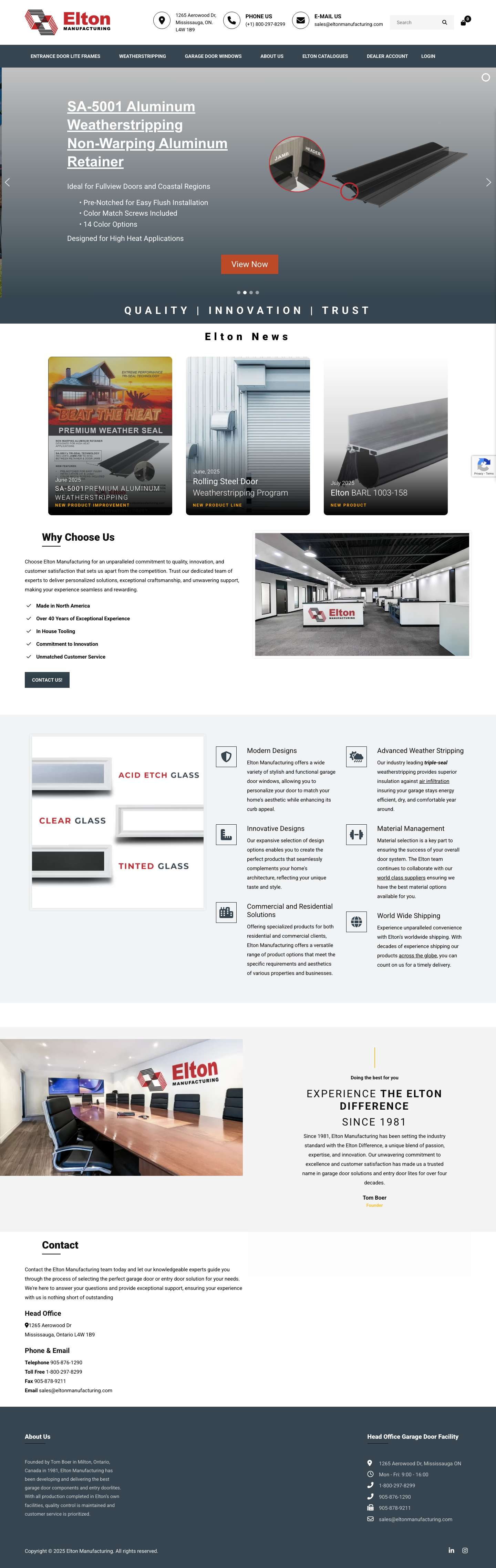 Elton Manufacturing - Elton Manufacturing - Full Screenshot