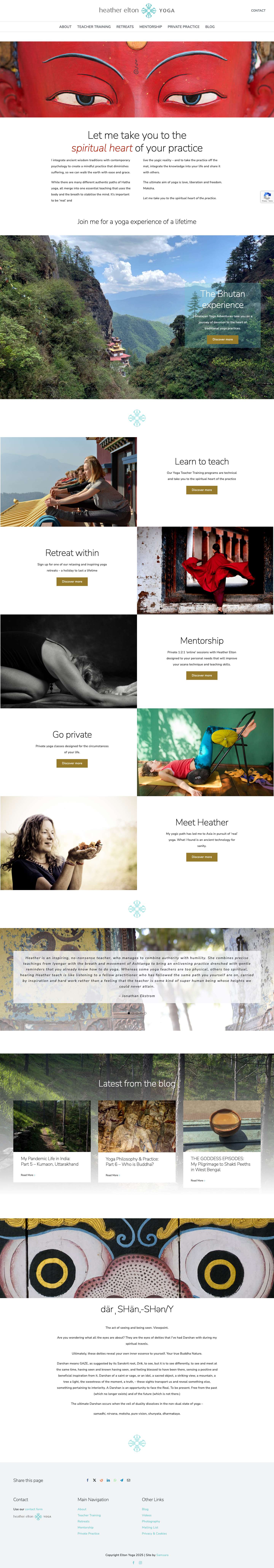 Yoga Teacher Training in Nepal and London - Full Screenshot