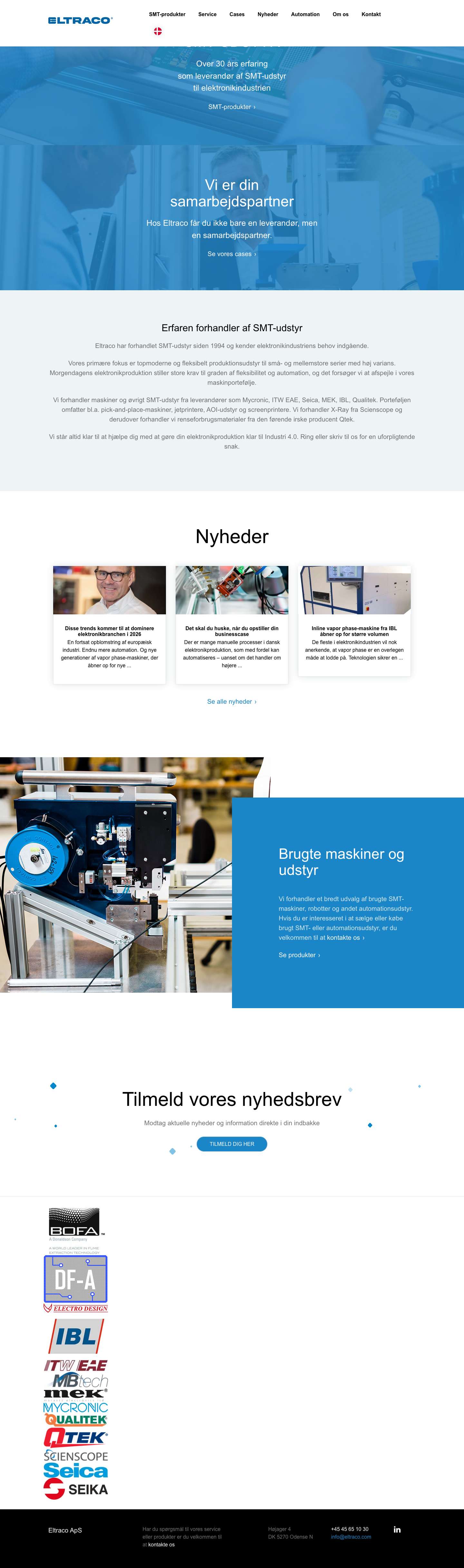 Eltraco Automation – en stærk automationspartner - Full Screenshot