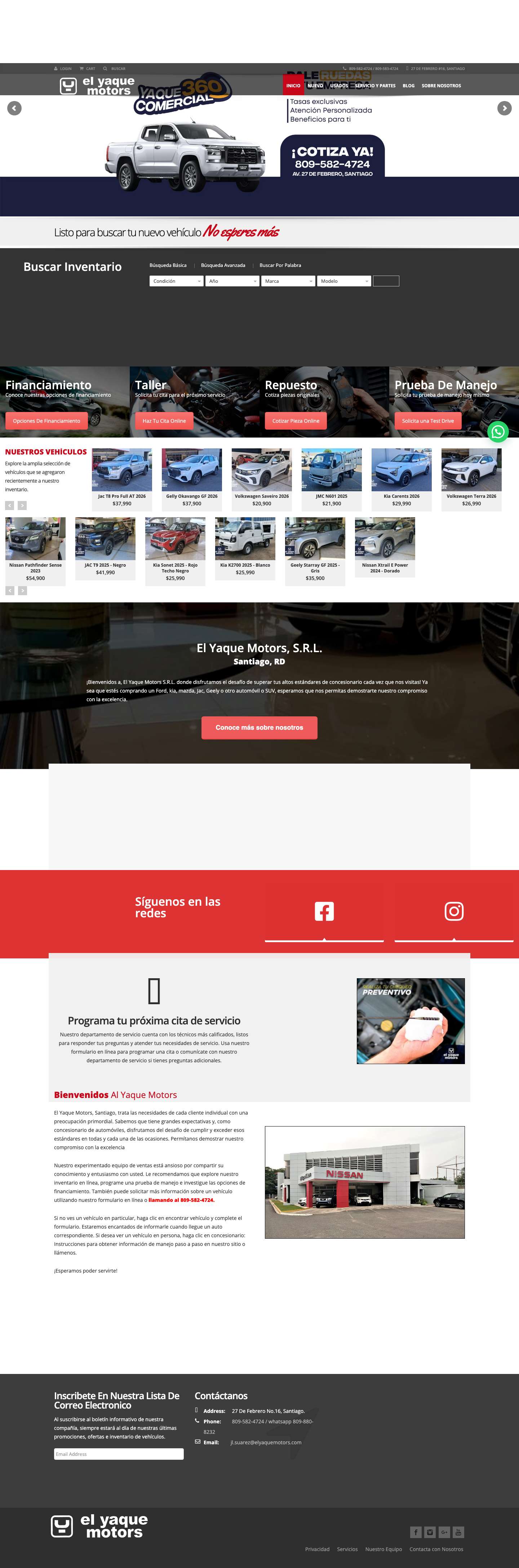 ▷ El Yaque Motors | Agencia líder en vehículos nuevo y usadoWhatsApp - Full Screenshot