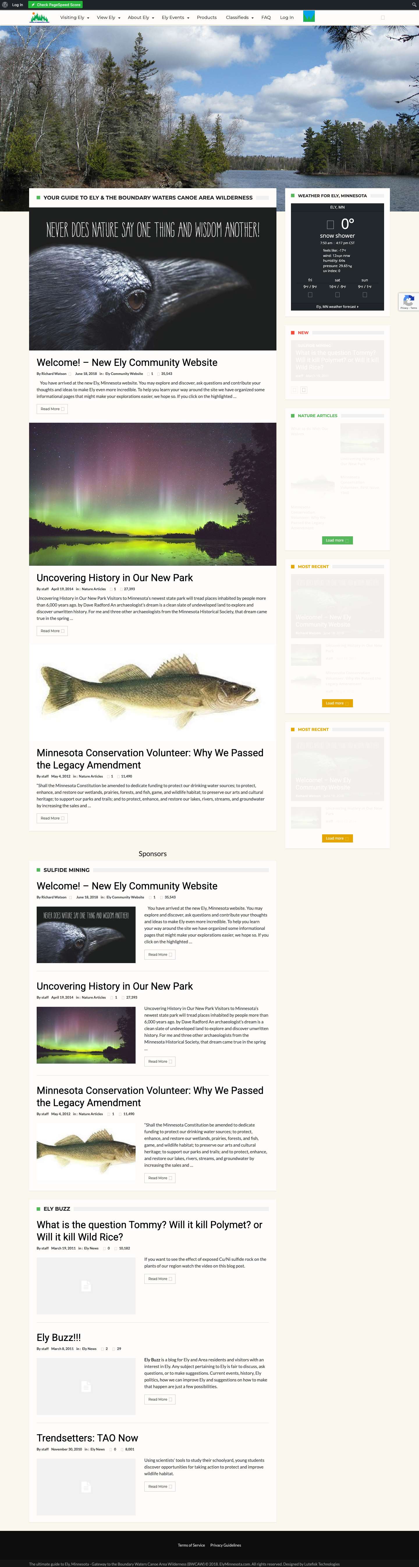 Ely Minnesota - Full Screenshot