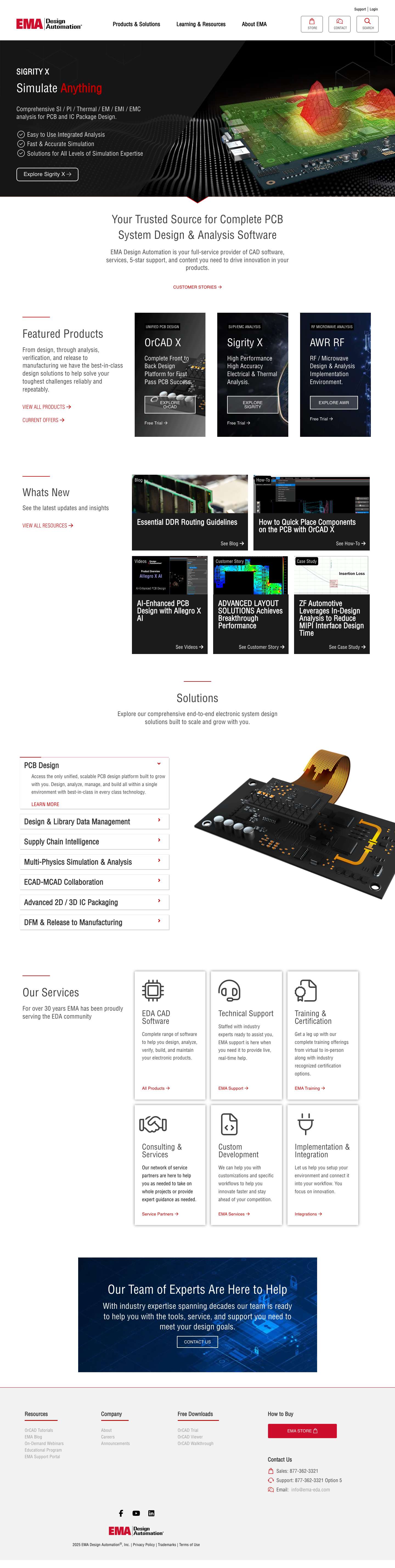 Circuit Design and Simulation Software | EMA Design Automation - Full Screenshot