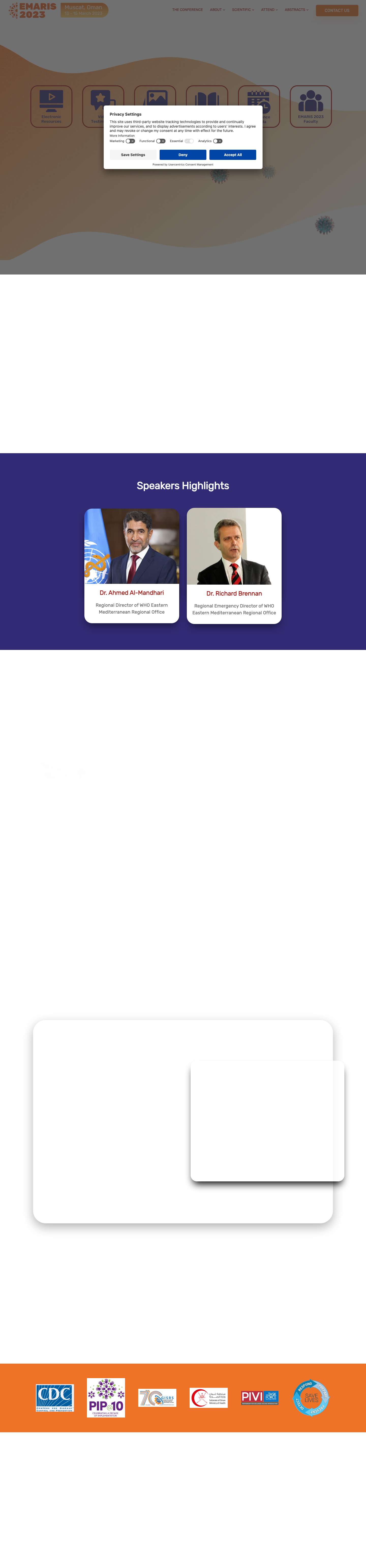 Home - EMARIS Conference 2023 - Full Screenshot