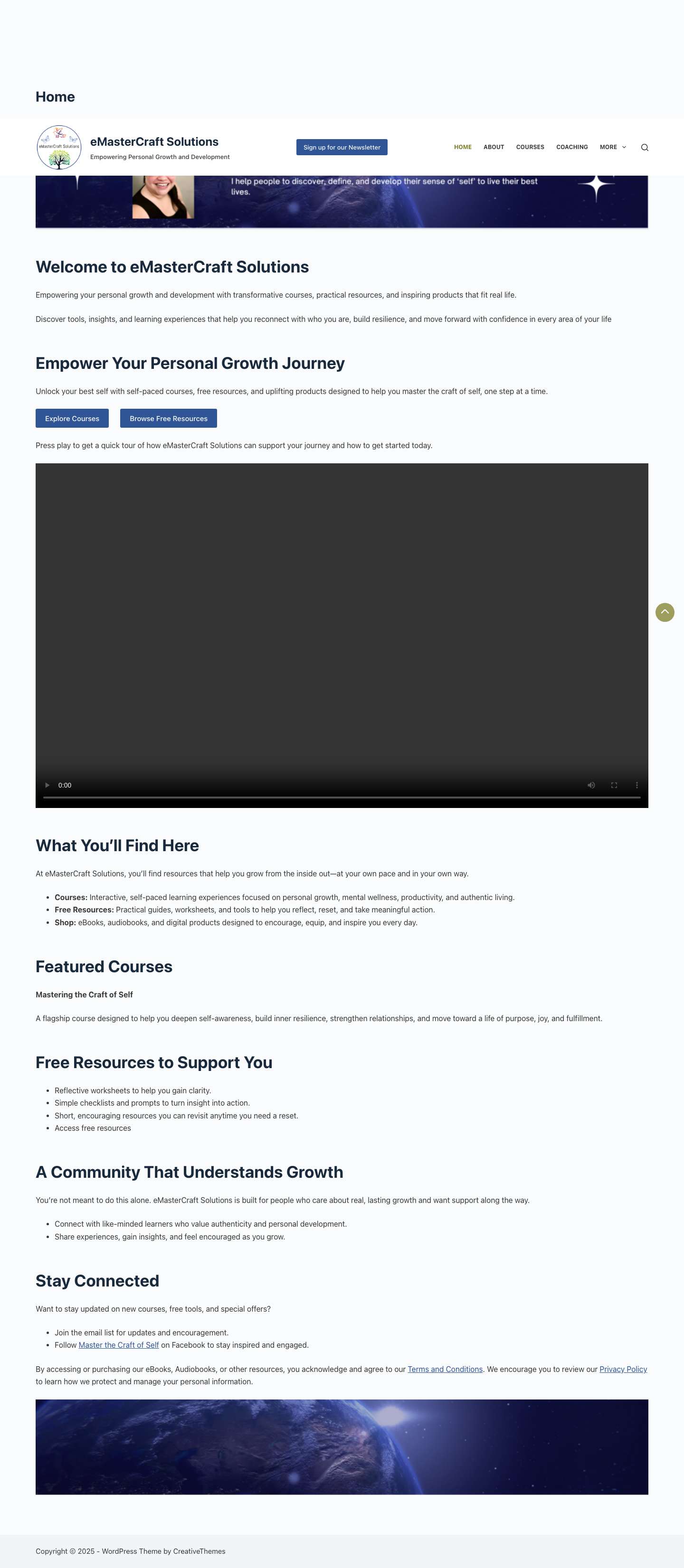 Home - Empowering Personal Growth and Development - Full Screenshot