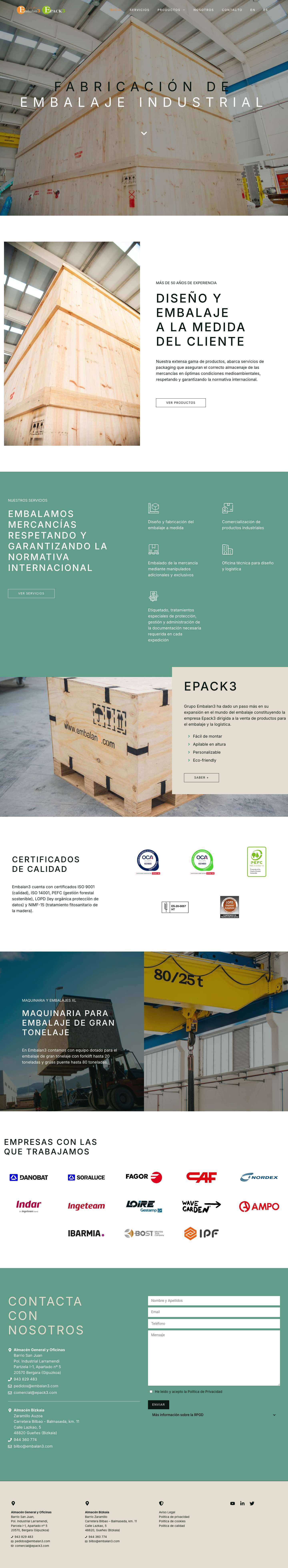 Embalan3, embalaje a medida. - Full Screenshot