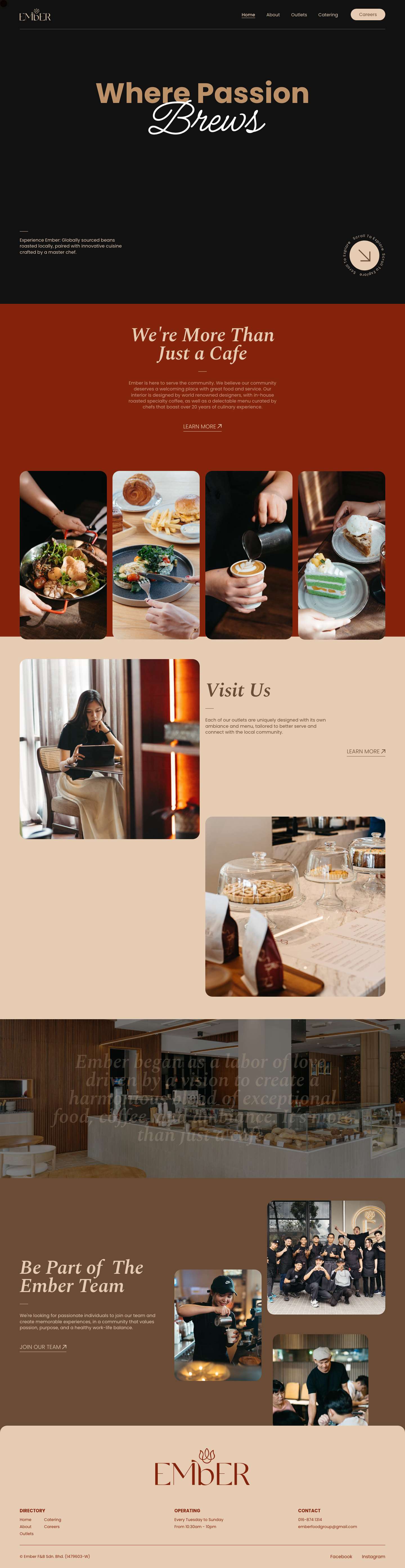 Home - Ember Coffee Group - Full Screenshot