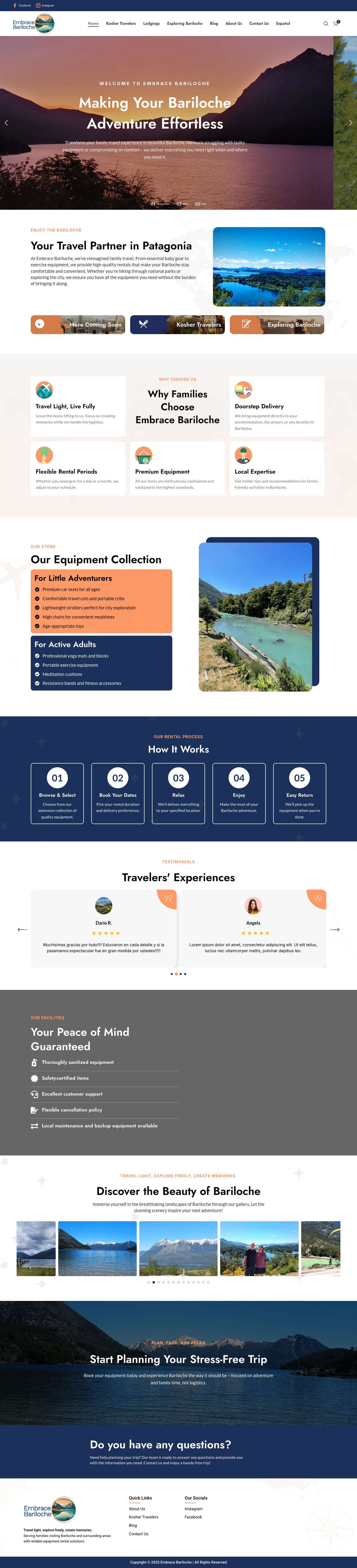 Embrace Bariloche – Travel light, explore freely, create memories - Full Screenshot