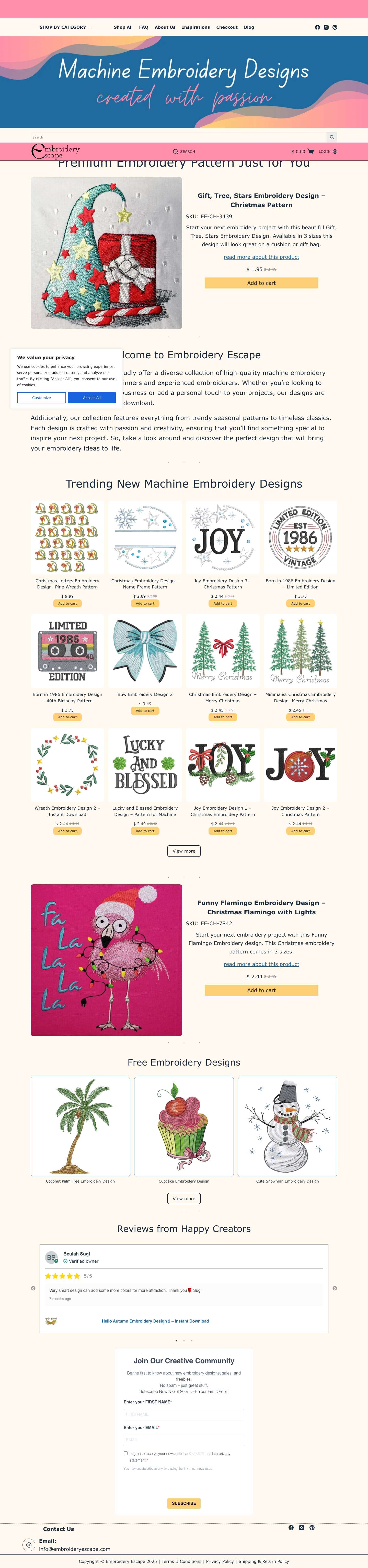 Machine Embroidery Designs for Every Style & Project - Full Screenshot