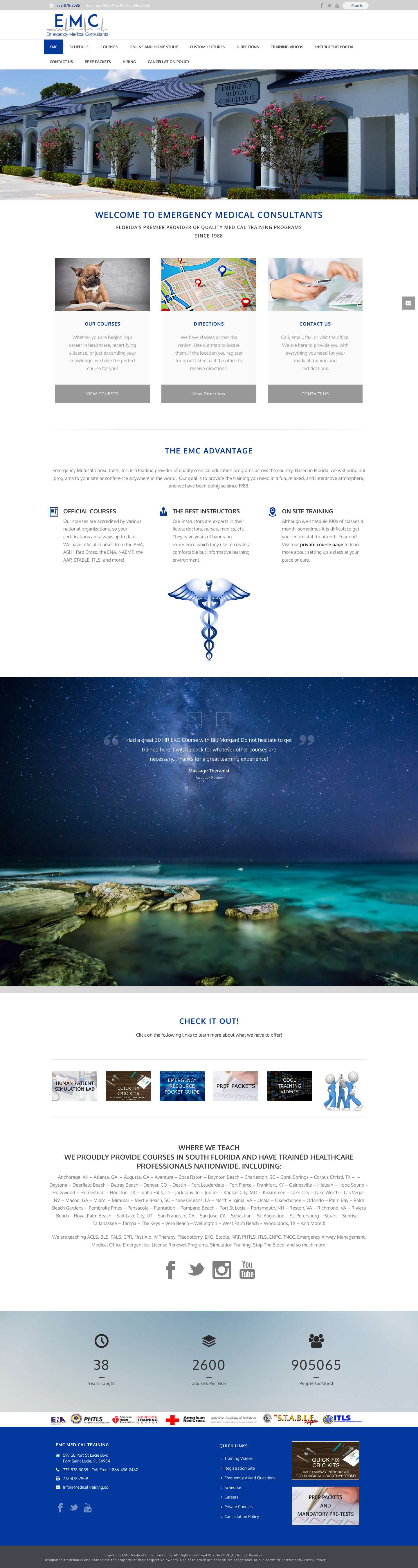 EMC - EMC Medical Training - Full Screenshot