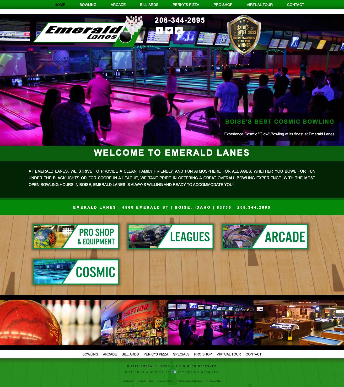 Come in to Emerald Lanes! Family Fun for everyone! - Full Screenshot