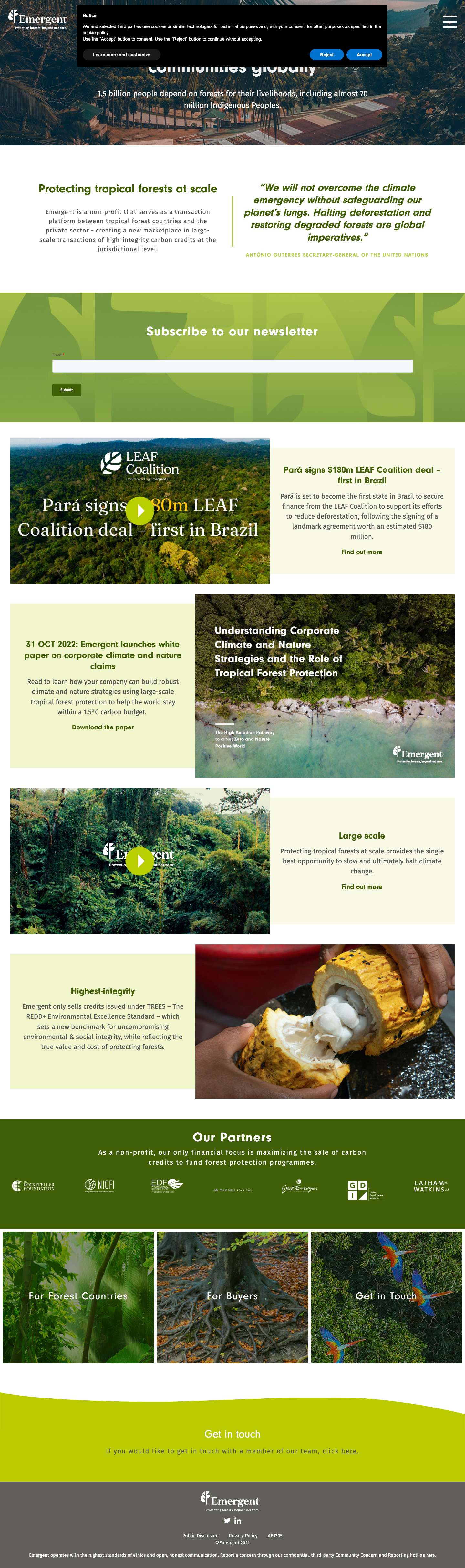 Home - Emergent - Full Screenshot