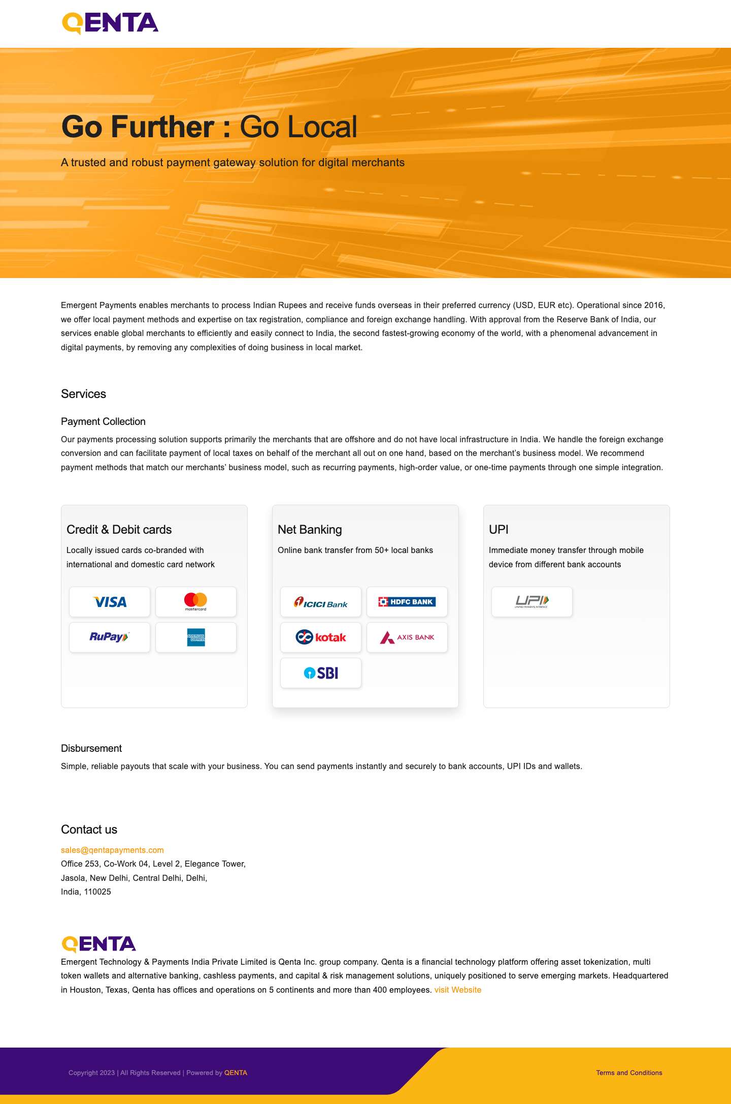 Home - Emergent Payments India - Full Screenshot