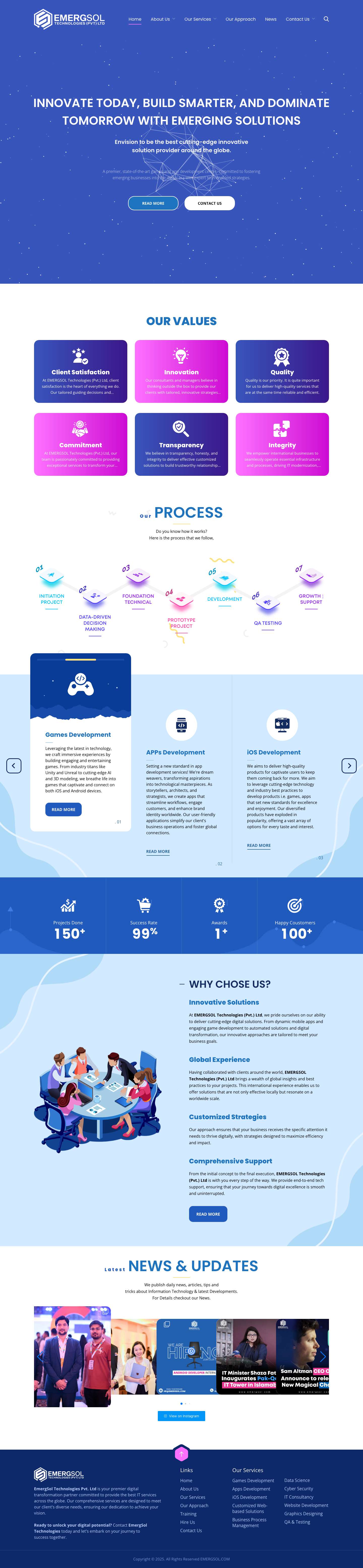 Emerging Solutions – Innovate Today, Build Smarter, and Dominate Tomorrow with Emerging Solutions - Full Screenshot