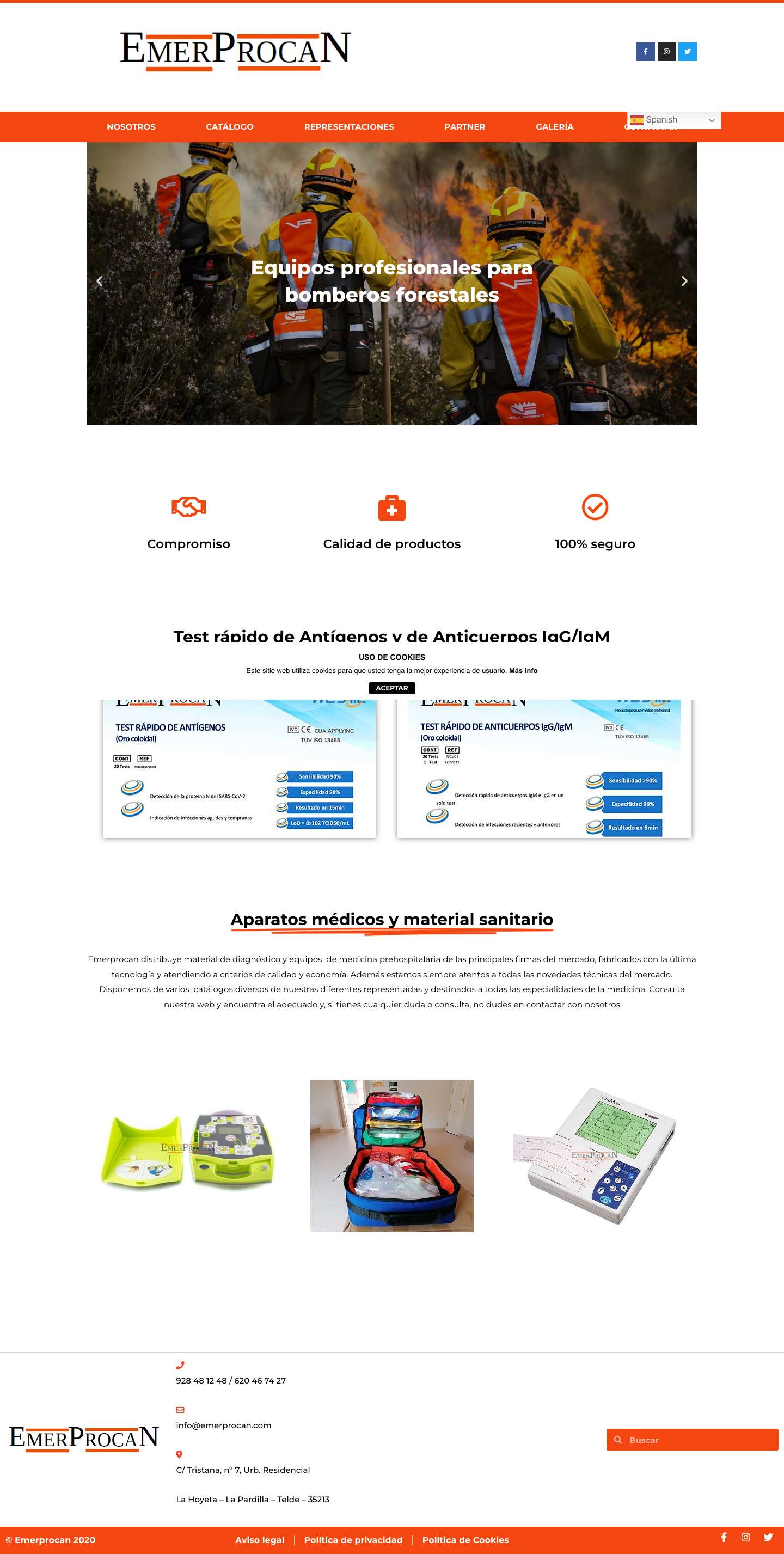 Emerprocan – Material médico - Full Screenshot
