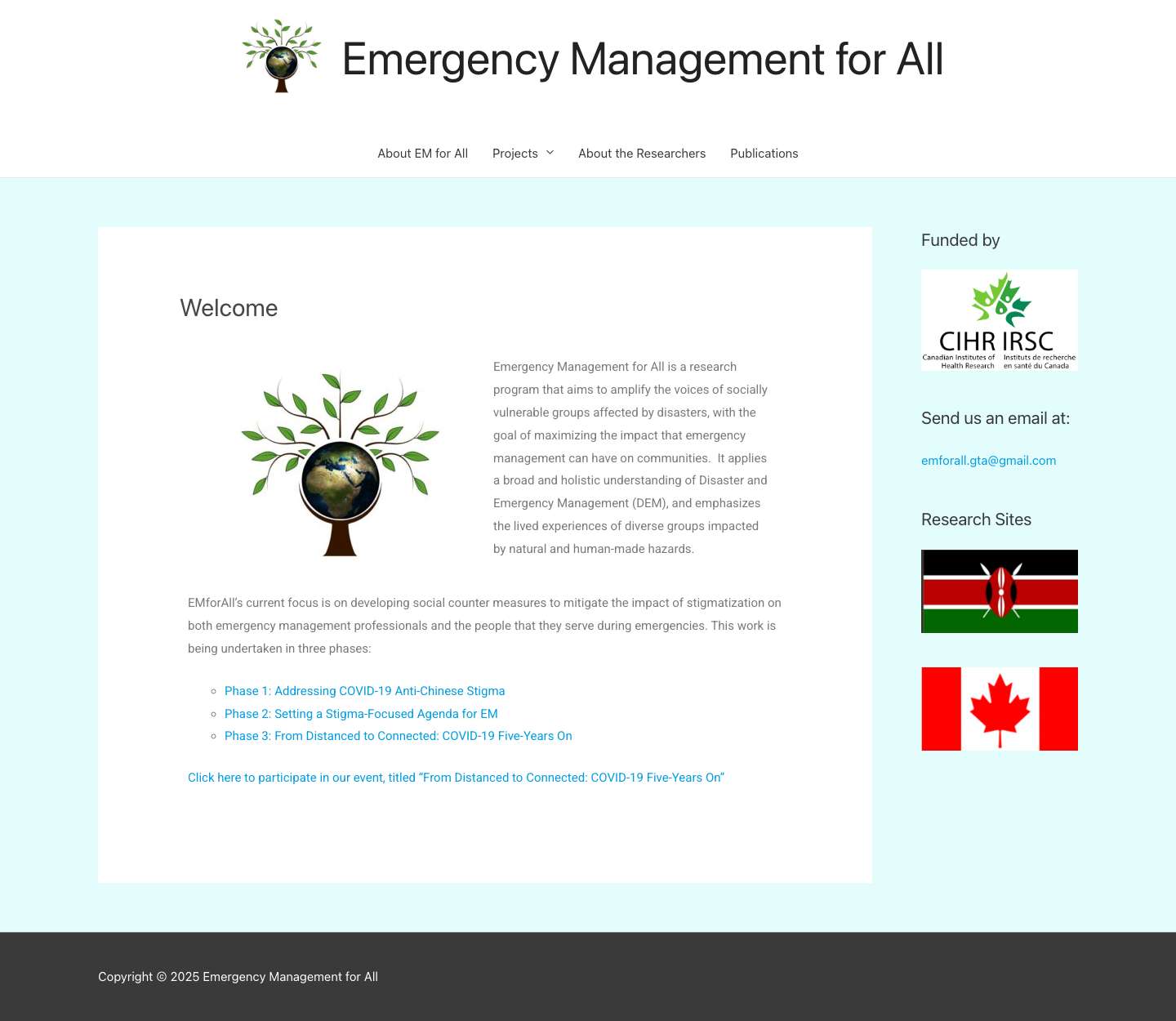 Emergency Management for All – – No more Stigma - Full Screenshot