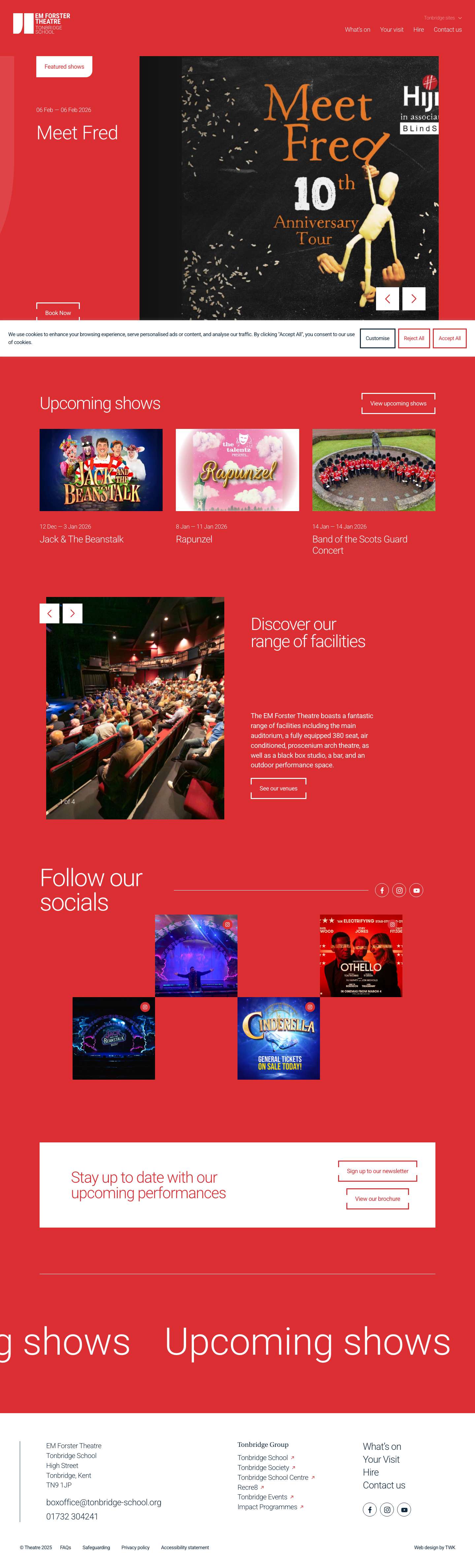 Homepage - Theatre - Full Screenshot