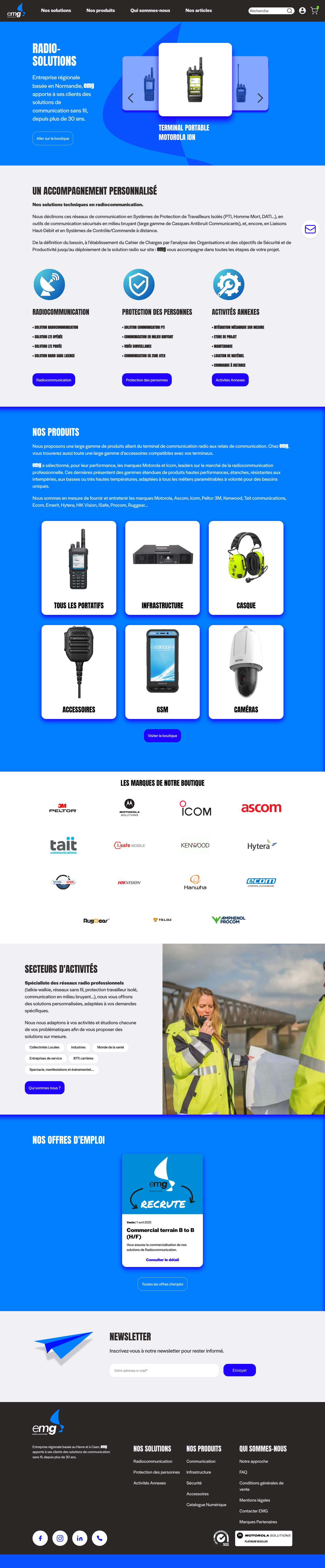 EMG - AccueilEMG - Accueil - Full Screenshot