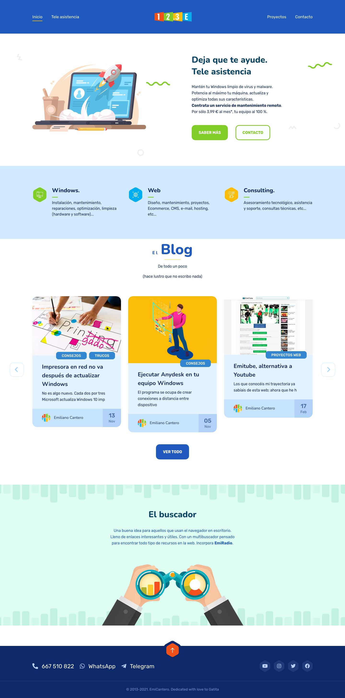 Inicio - EmiCantero - Full Screenshot