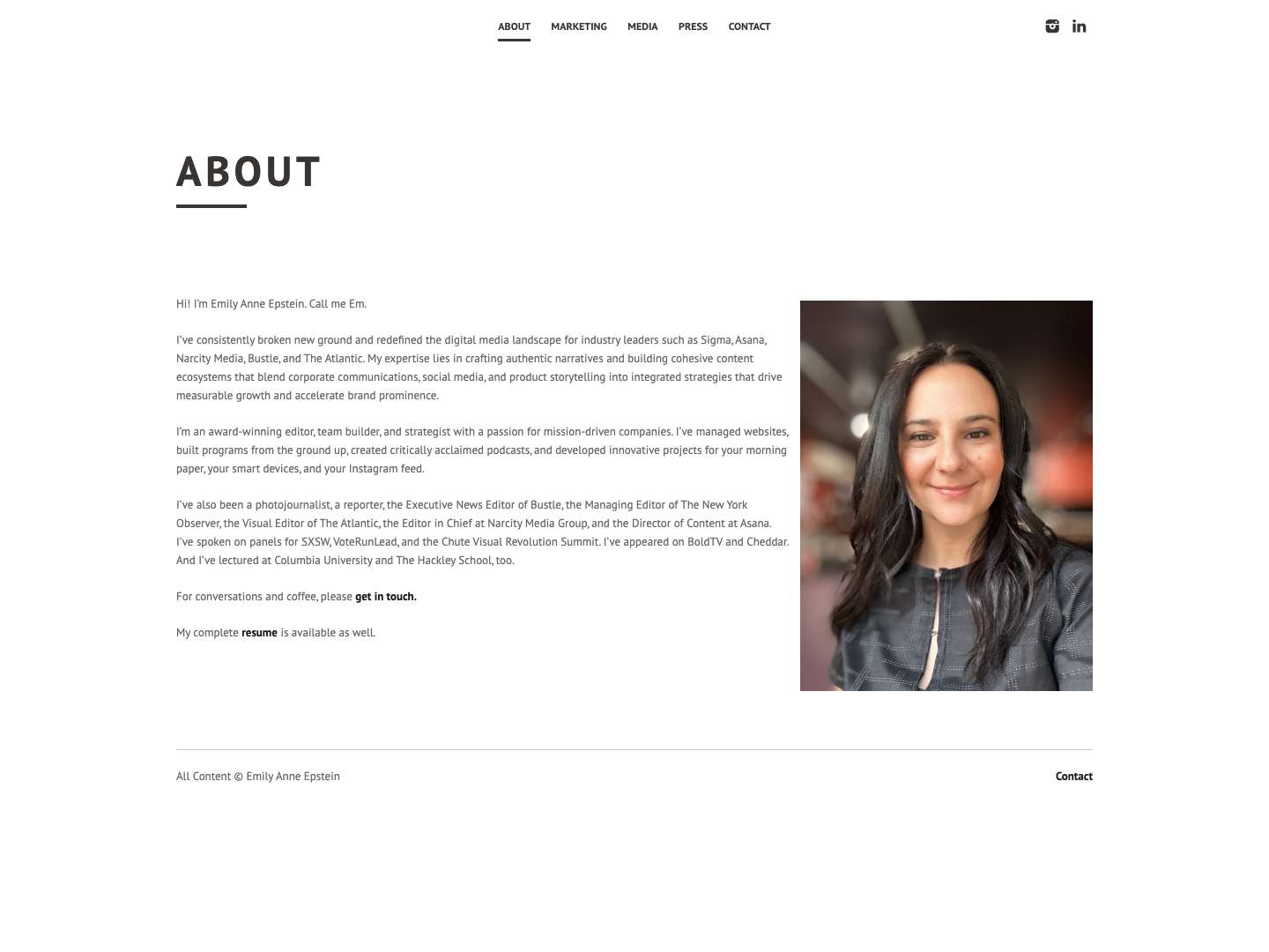 Emily Anne Epstein | Global Content Marketing Leader, Thinker, Storyteller & SpeakerEmily Anne Epstein - Full Screenshot