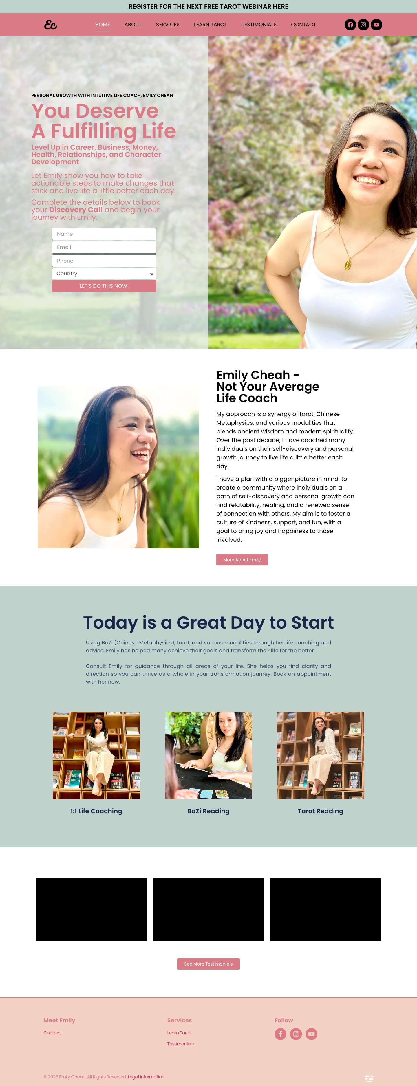 Home - Emily Cheah - Full Screenshot