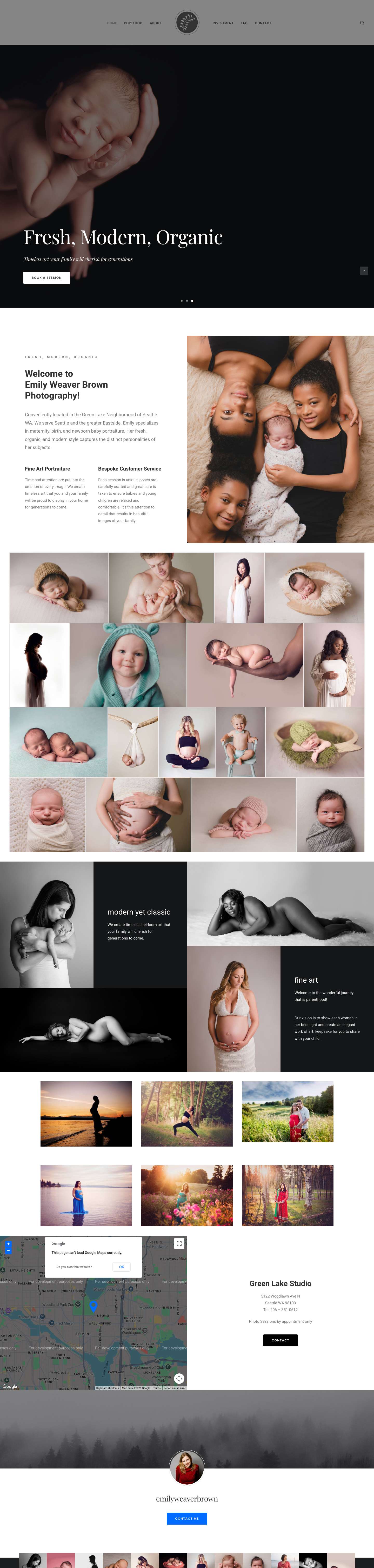 Classic Photographer - Emily Weaver Brown Photography - Full Screenshot