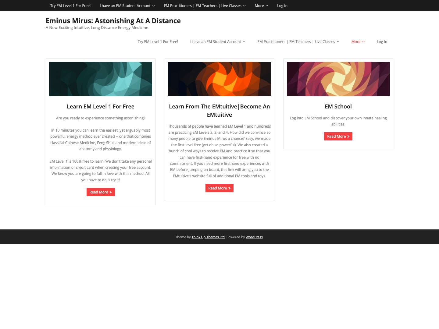 Eminus Mirus: Astonishing At A Distance – A New Exciting Intuitive, Long Distance Energy Medicine - Full Screenshot