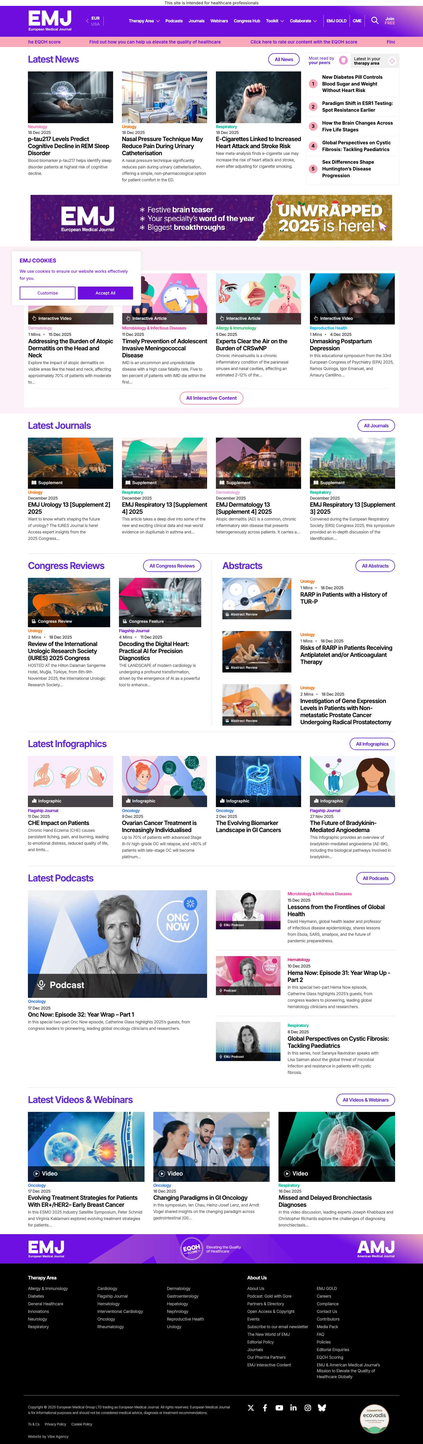 EMJ | Elevating the quality of healthcare globally - Full Screenshot