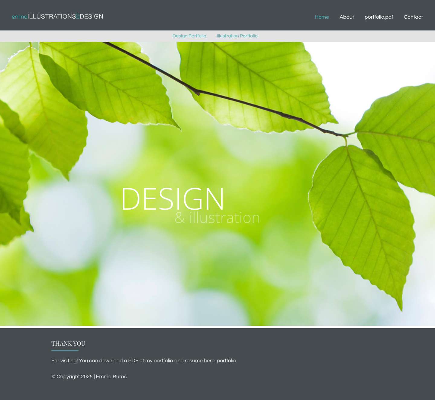 Emma Illustrations – graphic design and scientific illustration - Full Screenshot