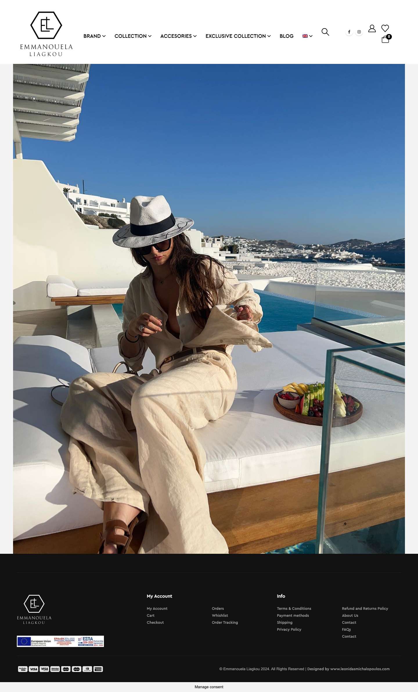 Home - Emmanouela Liagkou : The visual artist who captures her art on clothes and accessories and they have become unstoppable - Full Screenshot