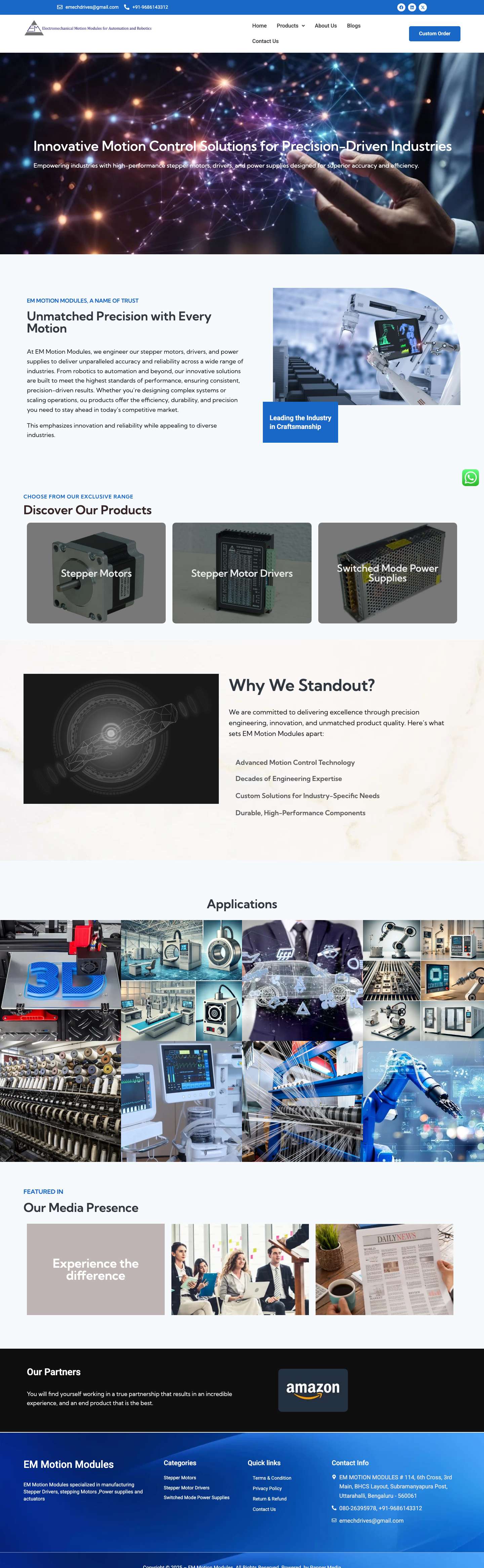 E M Motion Modules - Full Screenshot