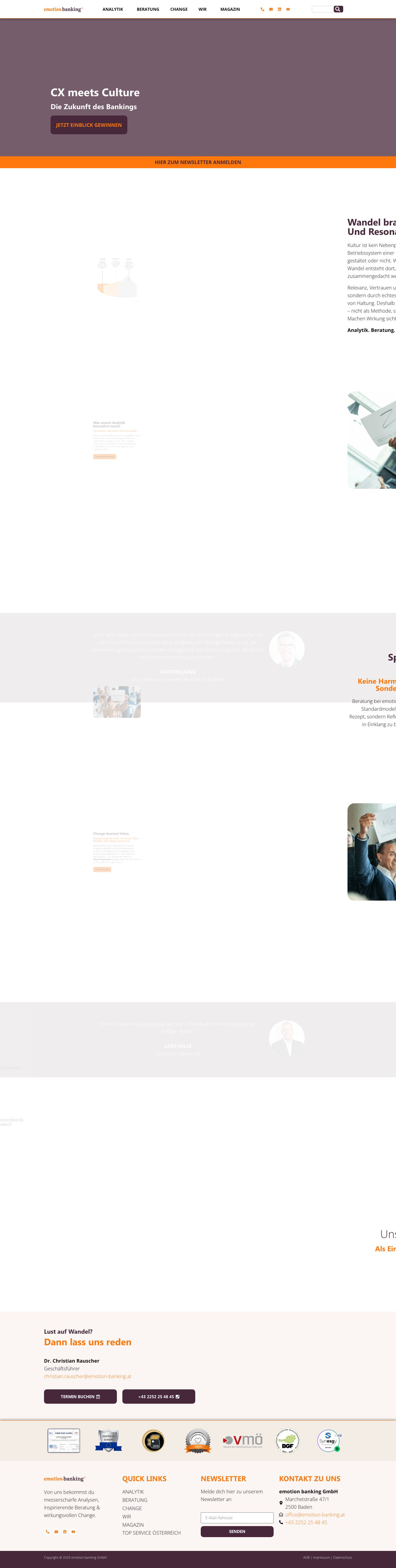 Home - emotion banking - cx meets culture - Full Screenshot