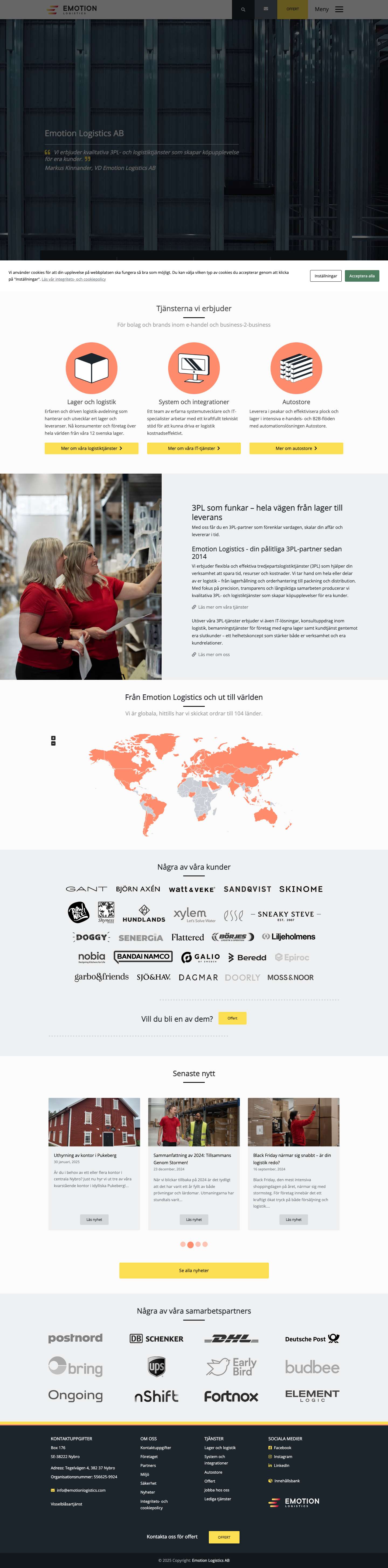 Emotion Logistics AB - Full Screenshot