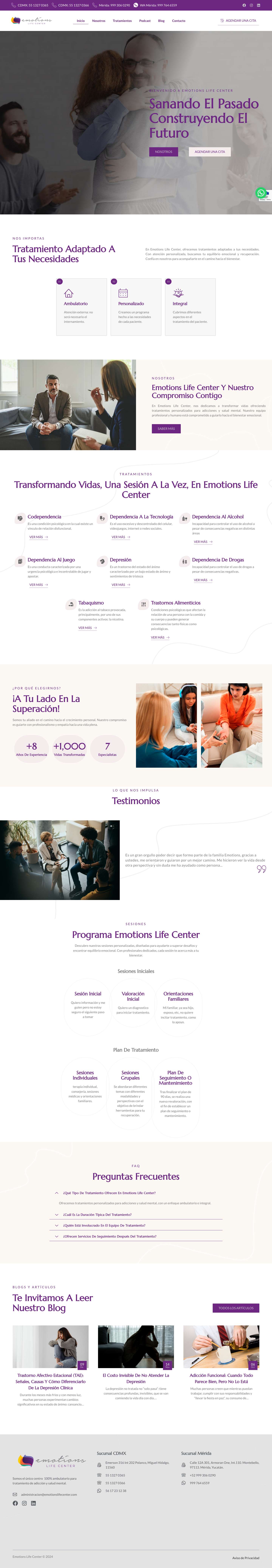 Emotions Life Center - Full Screenshot