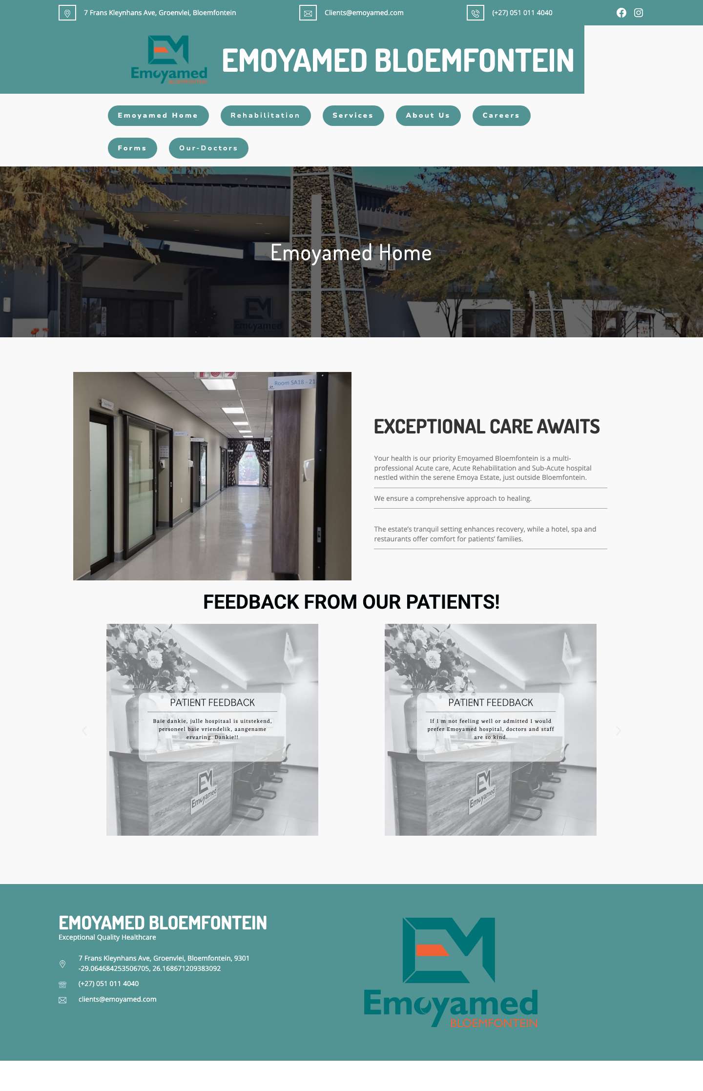 EMOYAMED BLOEMFONTEIN - Full Screenshot