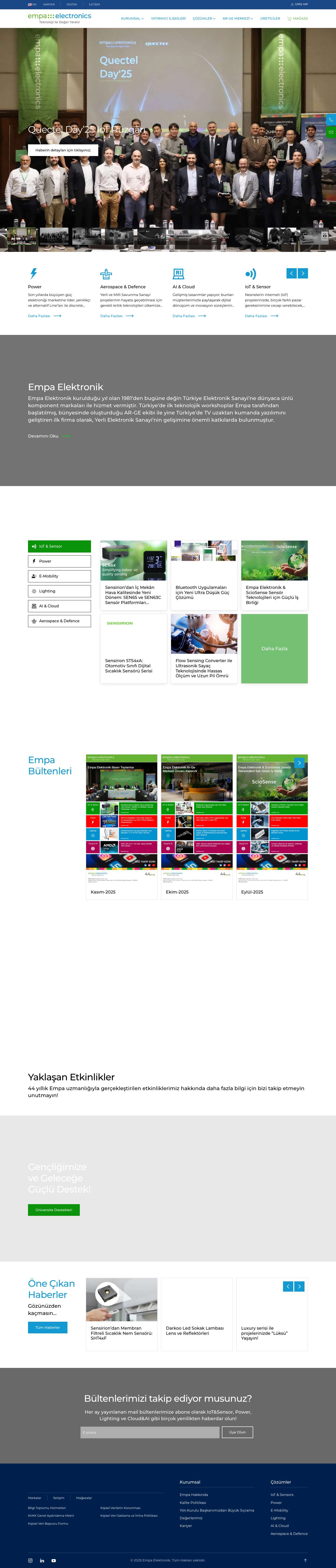 Empa Electronics - Teknoloji ile Değer Yaratır - Full Screenshot