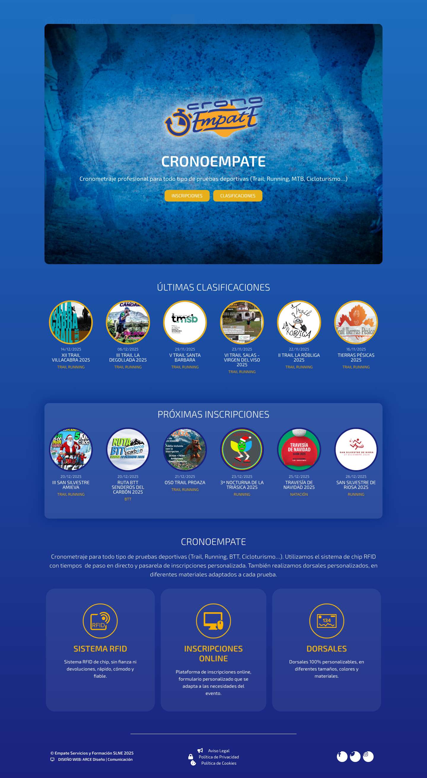 Cronometraje | Empate - Cronoempate 2025 | Asturias - Full Screenshot