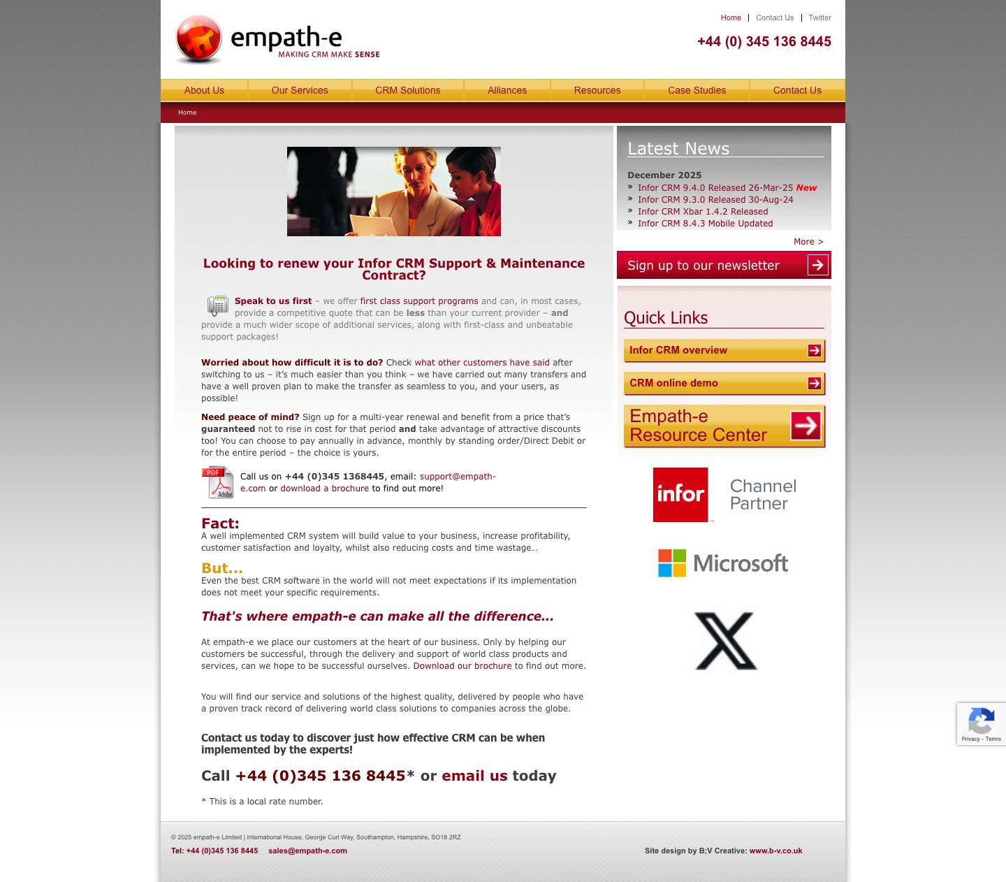 Home - Making CRM make sense - Full Screenshot