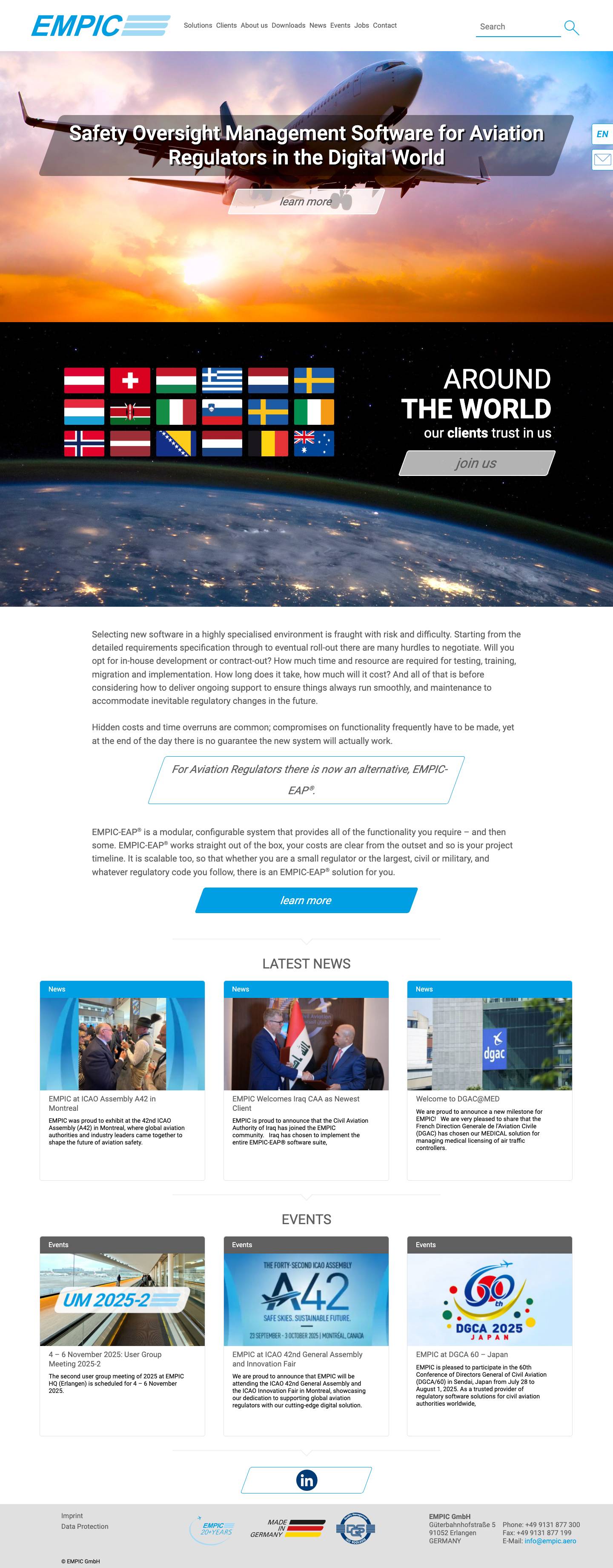 Home - EMPIC GmbH - Full Screenshot