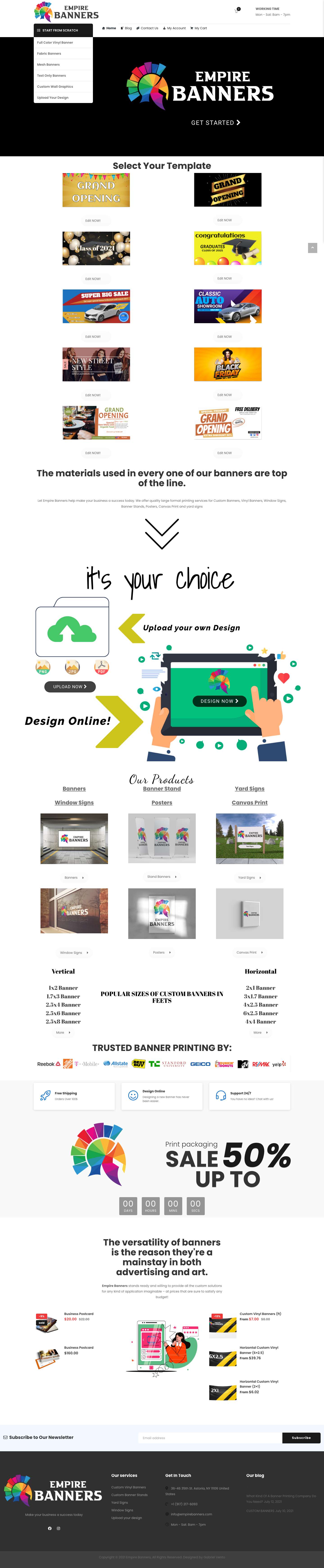 Home - Empire Bannersclose - Full Screenshot