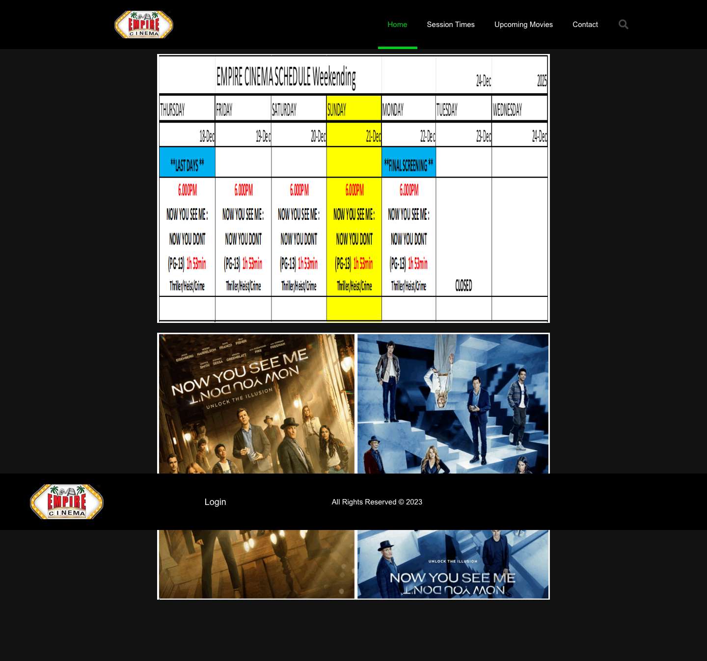 Home • Empire Cinema Rarotonga - Full Screenshot